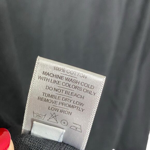 American Giant Shirt Womens Large Black Premium Slub Crew Long Sleeve Tee NEW - Picture 6 of 7